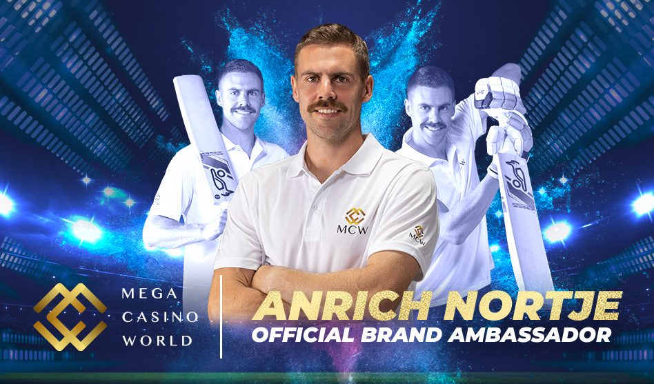 Mega Casino World announces Anrich Nortje as the newest Brand Ambassador